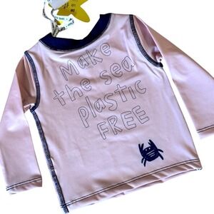 Mon Coeur Rash Guard Baby 6–12M Pink Eco Recycled Swim/UV Shirt NWT Swimming